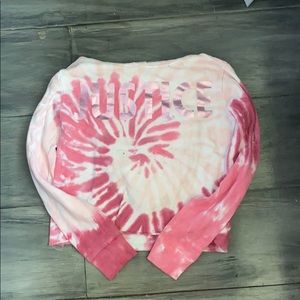 Justice tie dye cropped hoodie